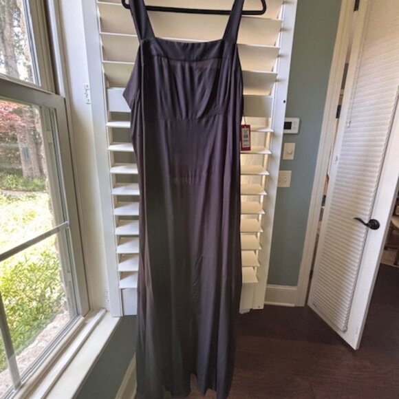 Vince Camuto Women's Challis Square-Neck Smocked-Back Sleeveless Maxi Dress 1X - Picture 3 of 6